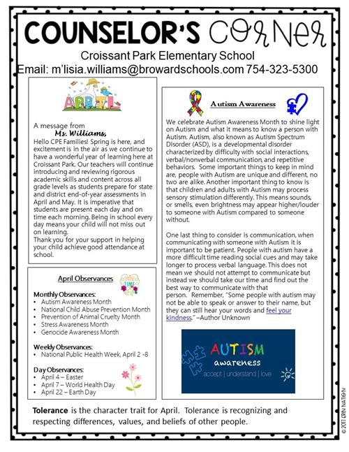 April Newsletter 